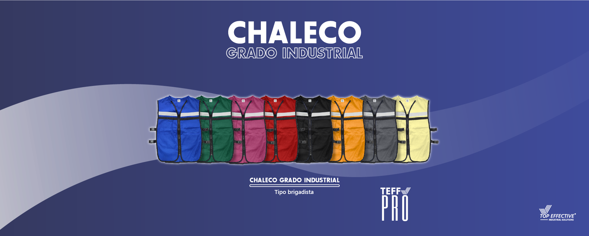 Chaleco grado industrial tipo brigadista